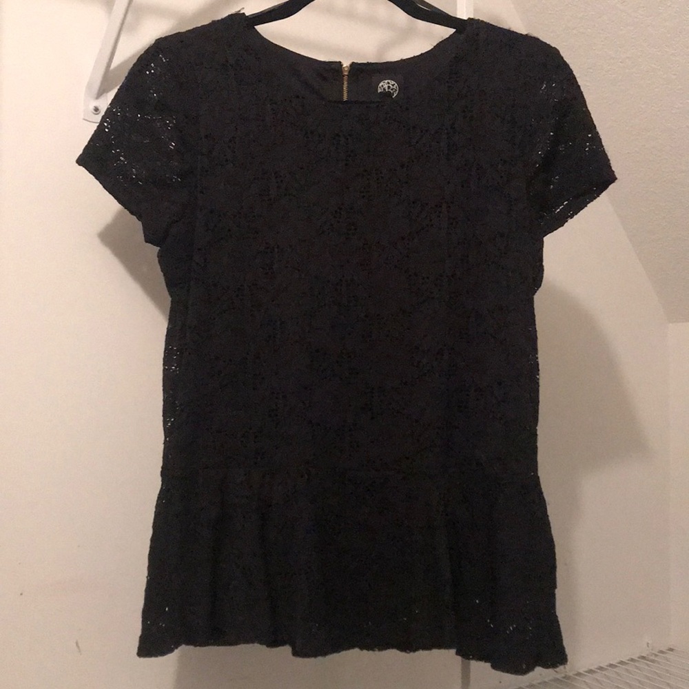 Black lace top